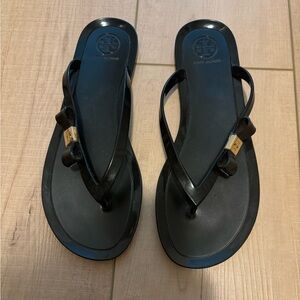 Tory Burch Jelly Sandals in Black Sz 9